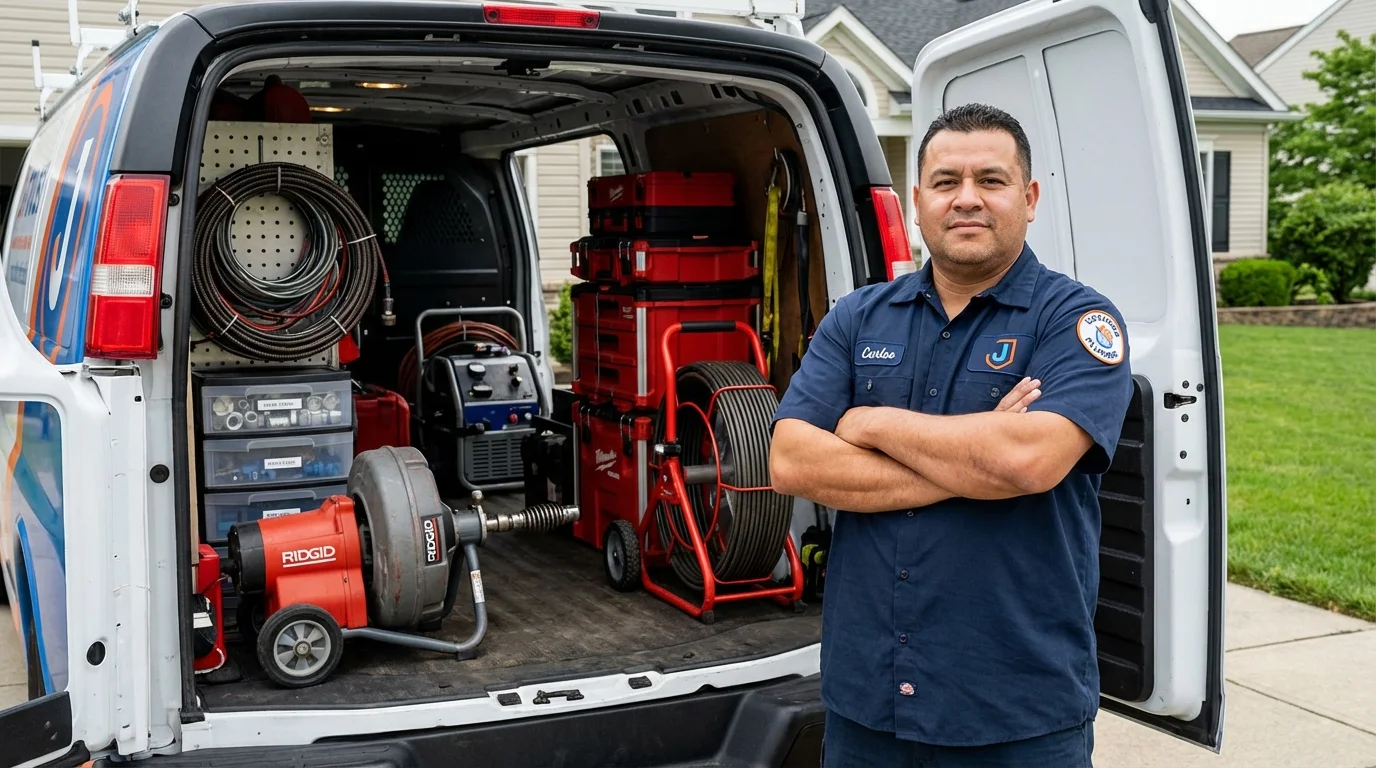 Professional drain cleaning equipment and Johns Plumbing LLC plumber in Coronado