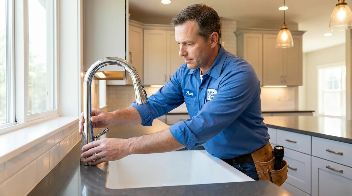 Kitchen faucet installation by Johns Plumbing LLC in Coronado
